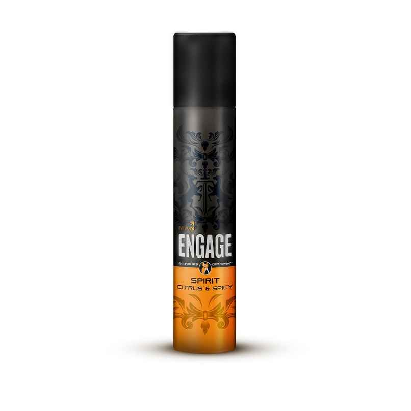 Engage Spirit Deodorant Spray for Men 150ml | Citrus & Spicy | 24hr Freshness Engage Spirit Deodorant Spray for Men 150ml | Citrus & Spicy | 24hr Freshness