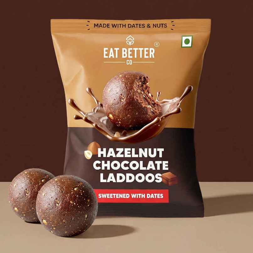 Eat Better Co Hazelnut Chocolate Sugar-Free Laddu Eat Better Co Hazelnut Chocolate Sugar-Free Laddu