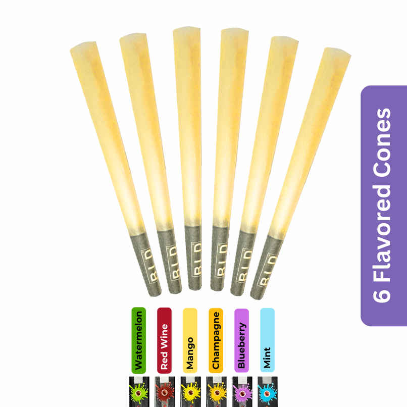 Sesh Flavoured Pre-Rolled Cones Pop And Burst - Pack of 6
