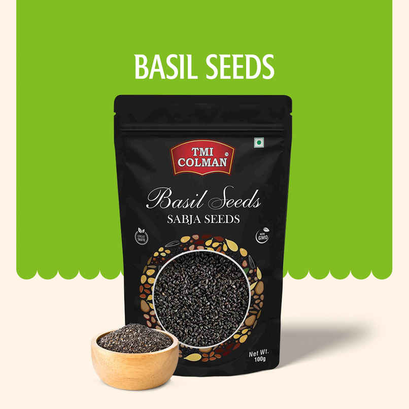 TMI COLMAN Basil Seeds/Sabja Seeds TMI COLMAN Basil Seeds/Sabja Seeds