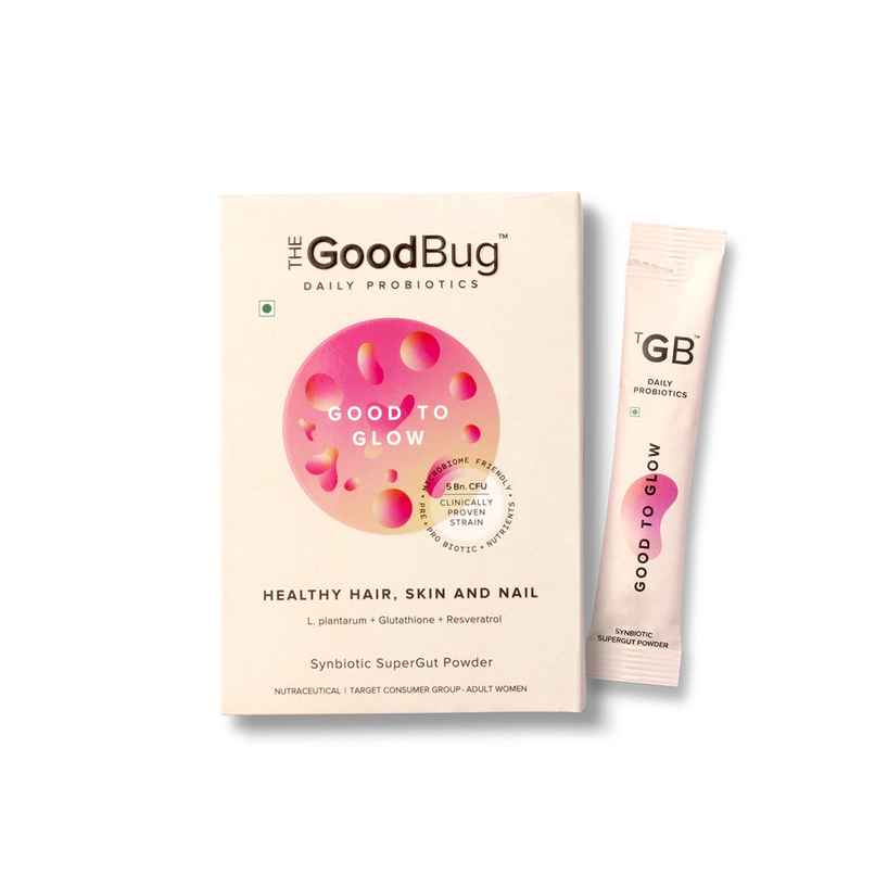 The Good Bug Good To Glow Synbiotic SuperGut Powder | For Healthier Hair, Skin & Nail The Good Bug Good To Glow Synbiotic SuperGut Powder | For Healthier Hair, Skin & Nail