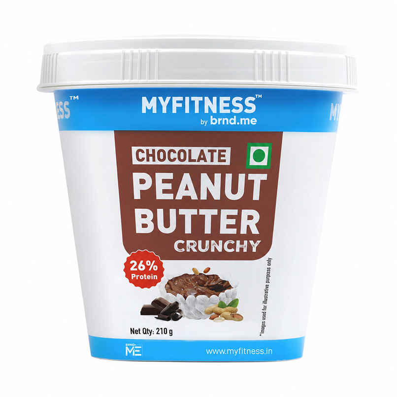 MyFitness Chocolate Peanut Butter Crunchy Spread | High Protein