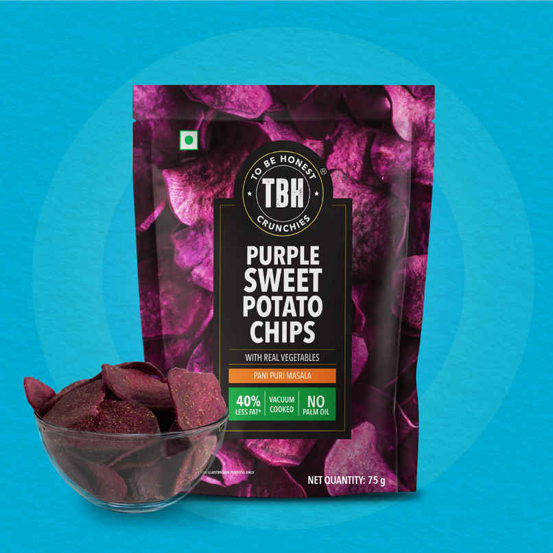 Purple Sweet Potato With Pani Puri Masala Purple Sweet Potato With Pani Puri Masala