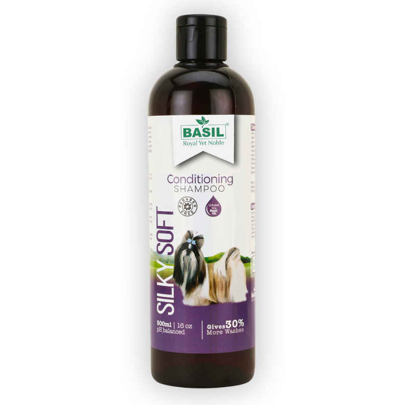 Basil Silky Soft Dog Shampoo with Basil Oil | Conditioning & Moisturizing | Bottle