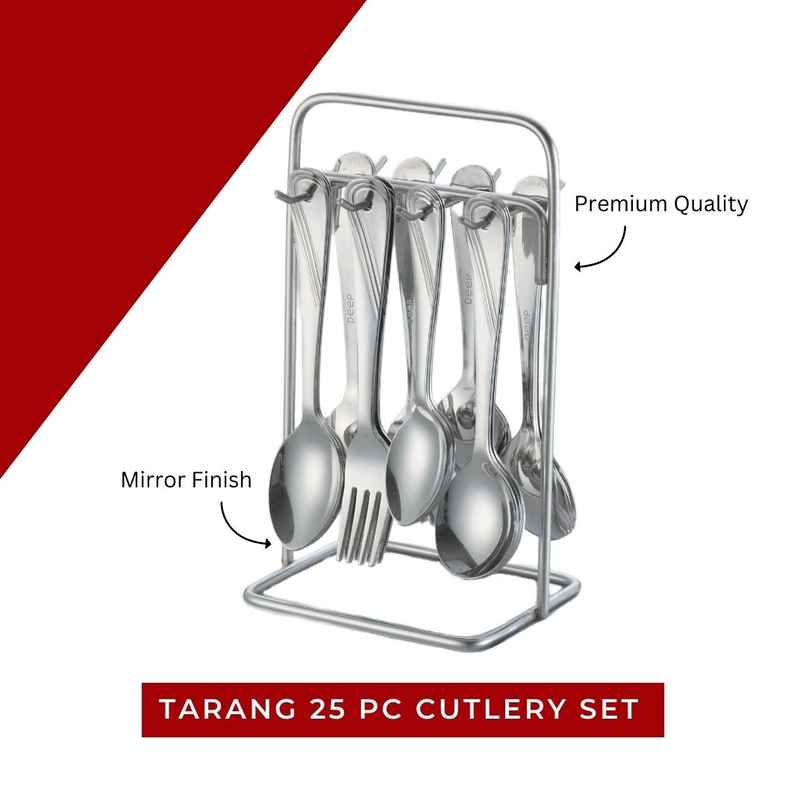 Deep Cutlery Tarang 25Pcs Table Stand Mini Deep Cutlery Tarang 25Pcs Table Stand Mini
