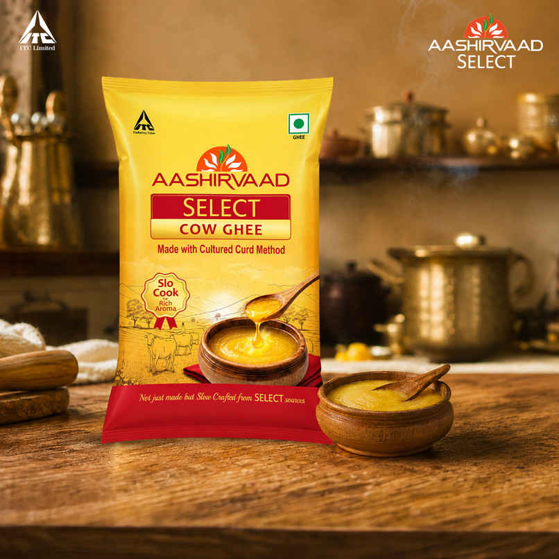 Aashirvaad Select Cow Ghee, Made with Cultured Curd Method