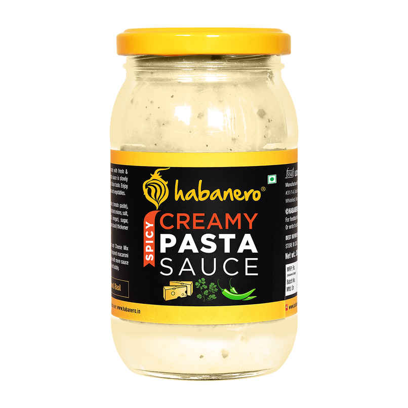 Habanero Herb-Infused Alfredo Style White Pasta Sauce