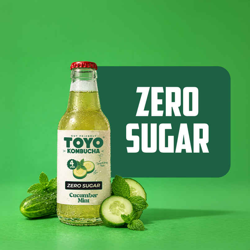 Toyo Kombucha Zero Sugar Cucumber Mint