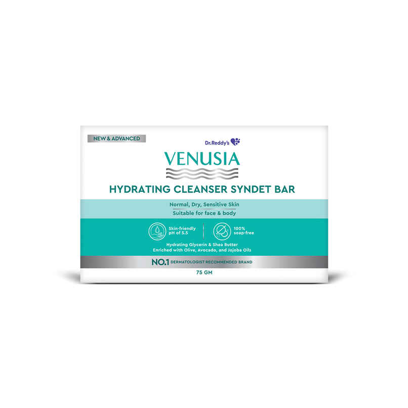 Venusia Hydrating Cleanser Syndet Bar Soap Free pH 5.5 with Glycerin & Oils Venusia Hydrating Cleanser Syndet Bar Soap Free pH 5.5 with Glycerin & Oils