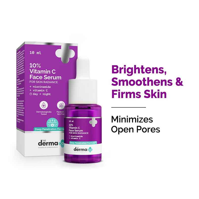 The Derma Co 10% Vitamin C Face Serum for Skin Radiance The Derma Co 10% Vitamin C Face Serum for Skin Radiance