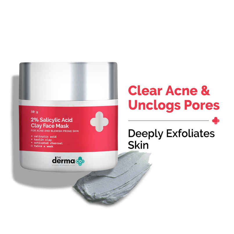The Derma Co 2% Salicylic Acid Clay Face Mask