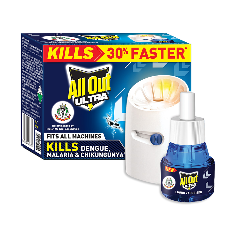 All Out Ultra Liquid Vaporizer Mosquito Repellent | Machine + Refill