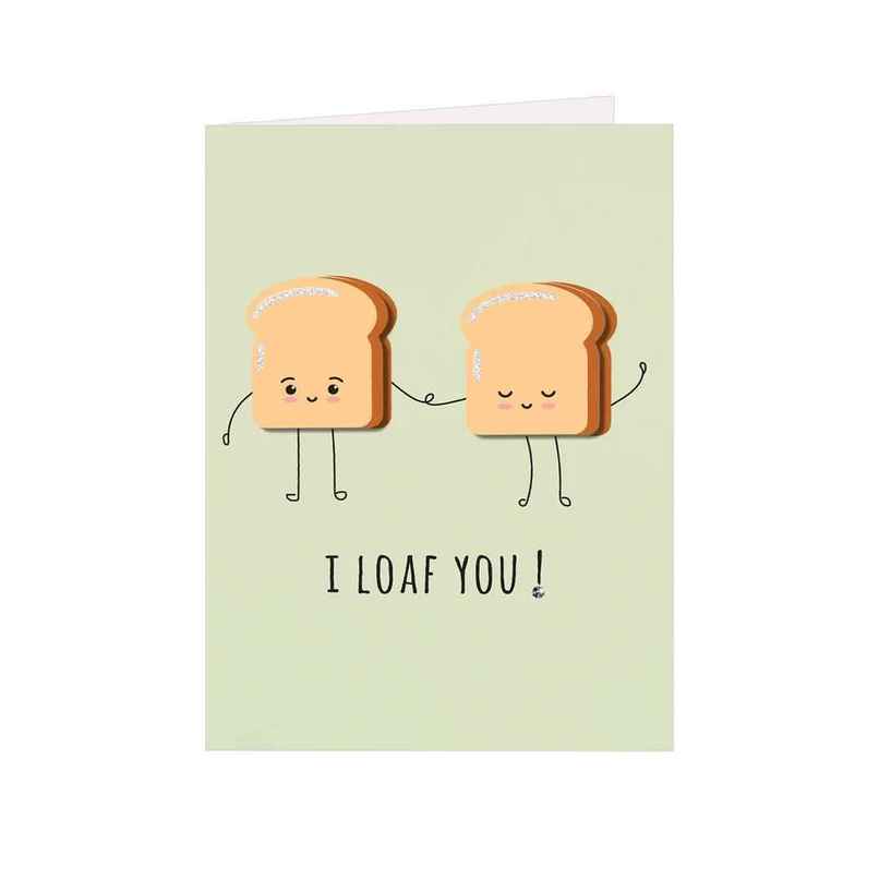 Itsy Bitsy Greeting Card & Envelope Loaf You 4 x 6 Inch Approx 2 Pc Pb Lb Itsy Bitsy Greeting Card & Envelope Loaf You 4 x 6 Inch Approx 2 Pc Pb Lb