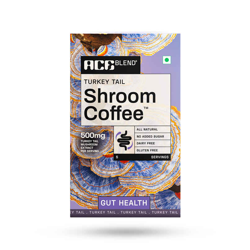 Ace Blend Turkey Tail Shroom Medium Roast Organic Coffee Premix