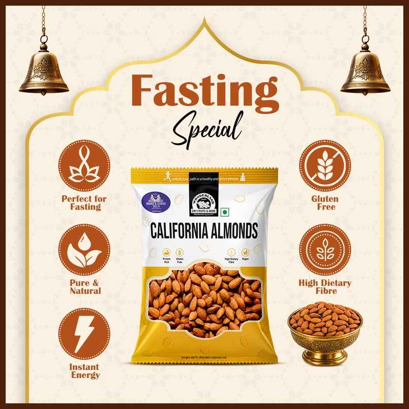 Wonderland Foods Vrat California Almond Wonderland Foods Vrat California Almond