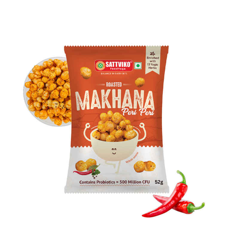 Sattviko Probiotic Peri Peri Roasted Makhana