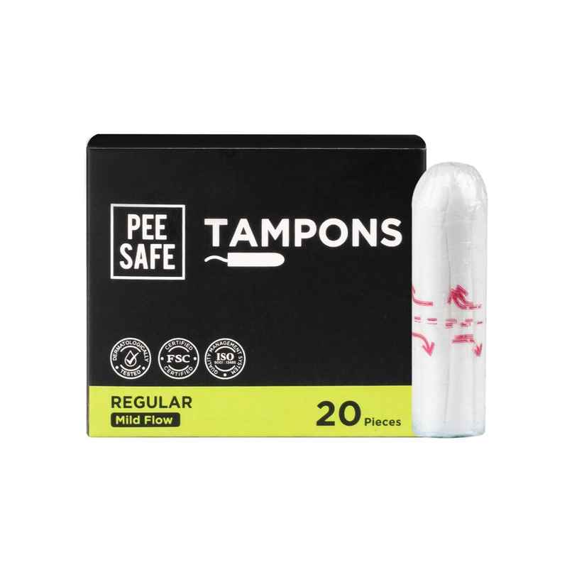 Pee Safe Biodegradable Tampon Light Flow - Regular