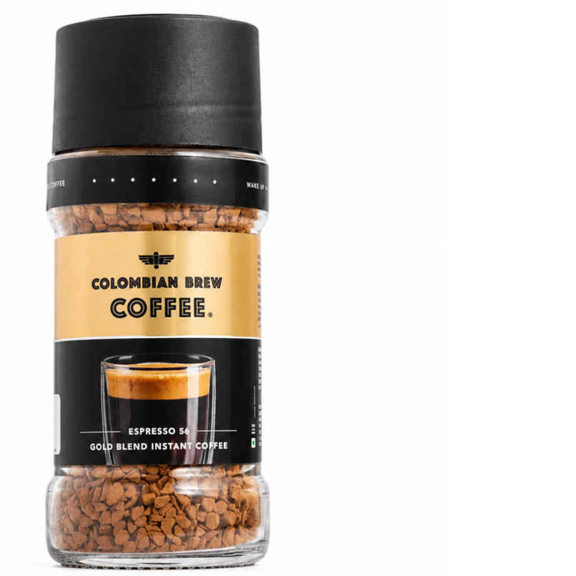 Colombian Brew Espresso 56 Gold Instant Coffee 11/12 Intensity - Freeze Dried