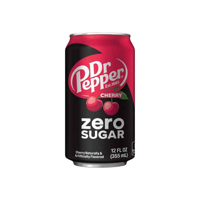 Dr Pepper Cherry Flavour Zero Sugar Soda