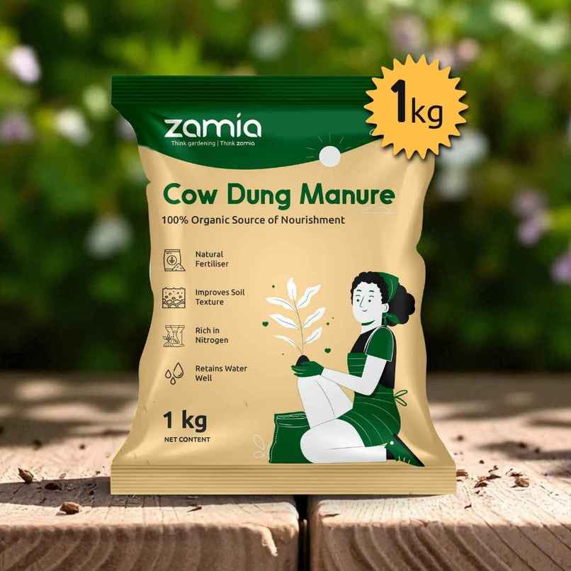 Zamia Cow Dung Manure | Natural Organic Compost for Pots & Garden | By Nurturing Green Zamia Cow Dung Manure | Natural Organic Compost for Pots & Garden | By Nurturing Green