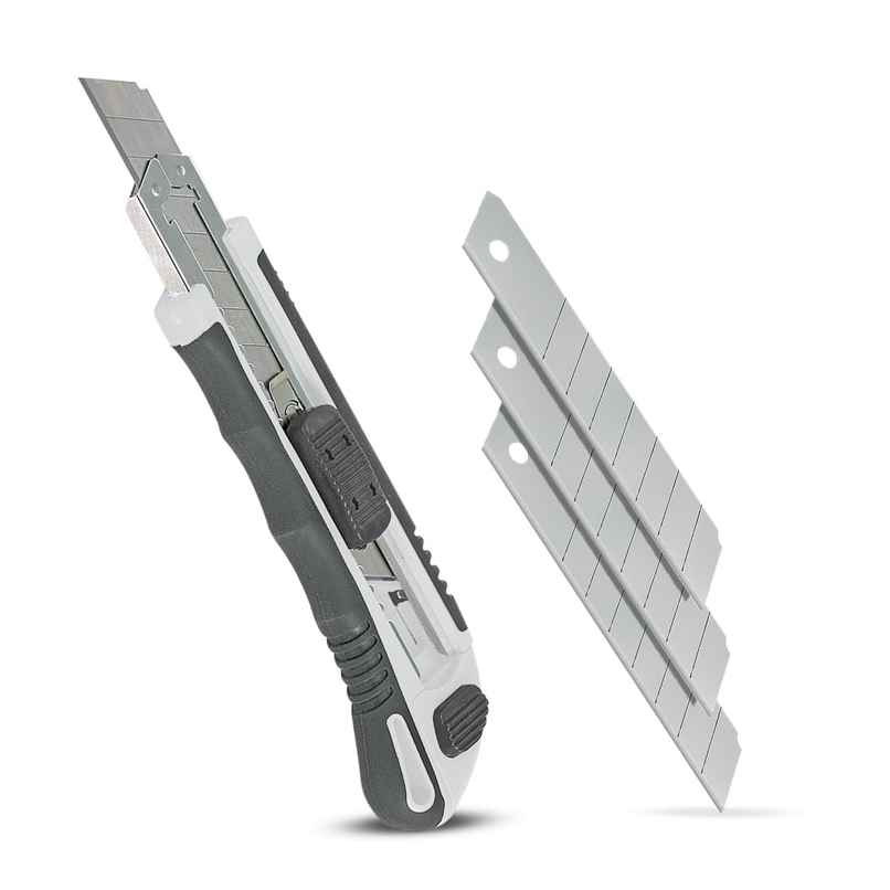 FREEMANS Snap Off Cutter | Self Loading | Bi Material Handle - 18 mm