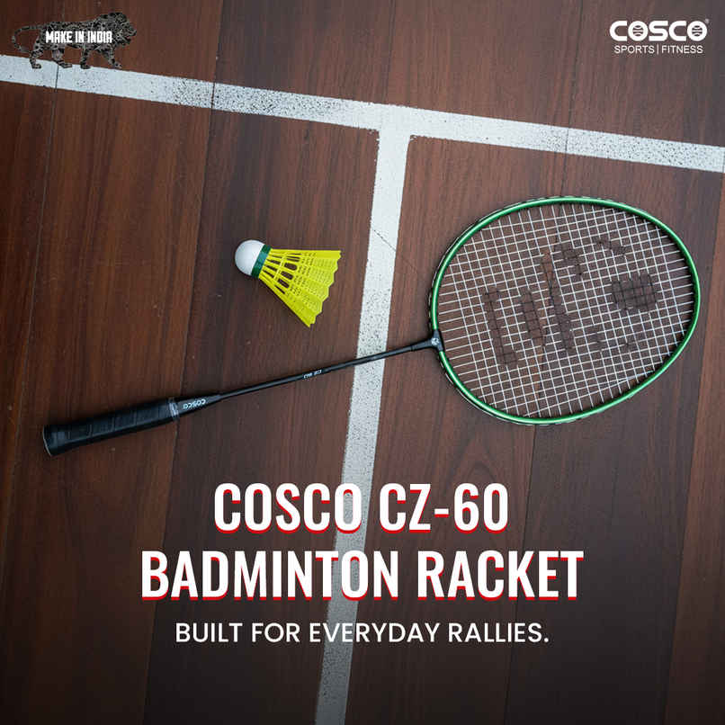 Cosco CZ 60 Badminton Racket | Green & Black Cosco CZ 60 Badminton Racket | Green & Black