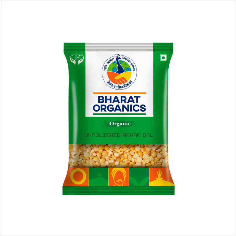 Bharat Organics Unpolished Arhar Dal Bharat Organics Unpolished Arhar Dal