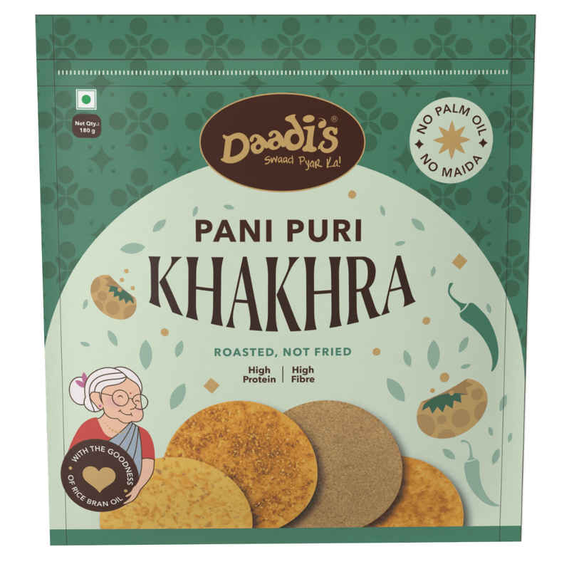 Daadi's Panipuri Khakhra | Savory Snack Daadi's Panipuri Khakhra | Savory Snack
