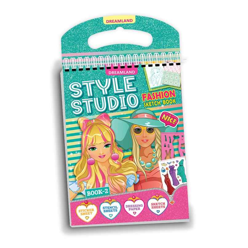 Style Studio Fashion Sketch Activity Book | Sticker Sheets, Stencil Sheets & Sketch Pages