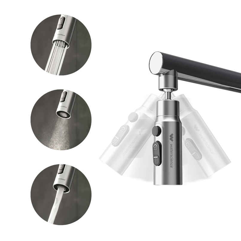 Waterscience Tap Extender-Compact | 360-Degree Rotation | Upto 70% Water Saving Waterscience Tap Extender-Compact | 360-Degree Rotation | Upto 70% Water Saving