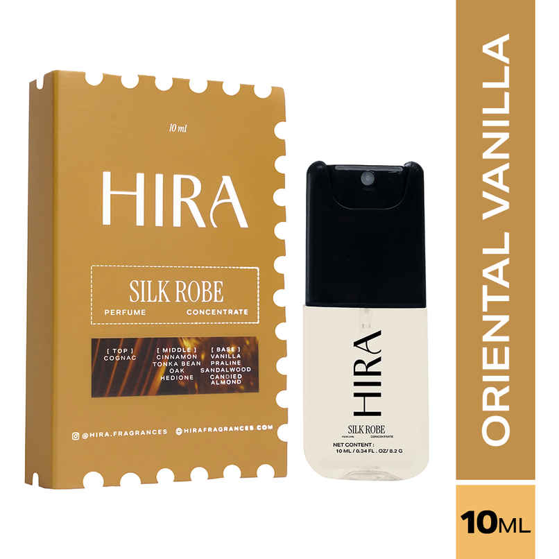 Hira Fragrances Silk Robe Long Lasting Eau De Perfume For Women | Cognac & Vanilla Notes