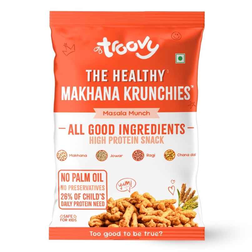 Troovy Healthy Makhana Krunchies | High Protein, No Palm Oil