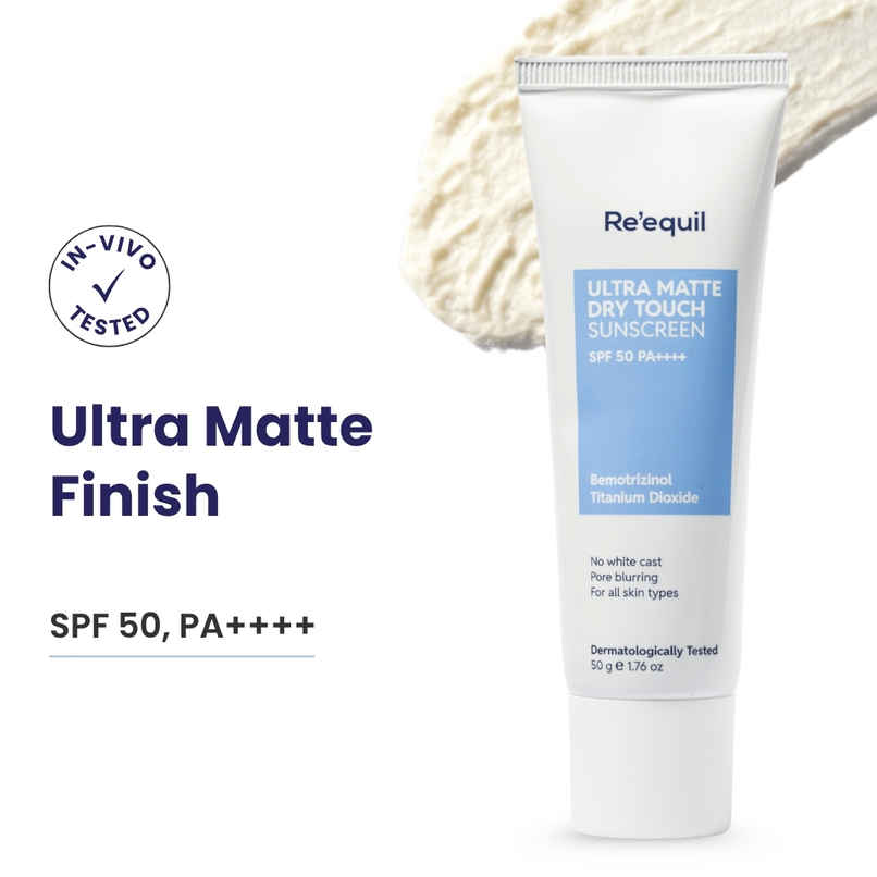 Re'Equil Ultra Matte Dry Touch Sunscreen SPF 50 PA++++ Re'Equil Ultra Matte Dry Touch Sunscreen SPF 50 PA++++