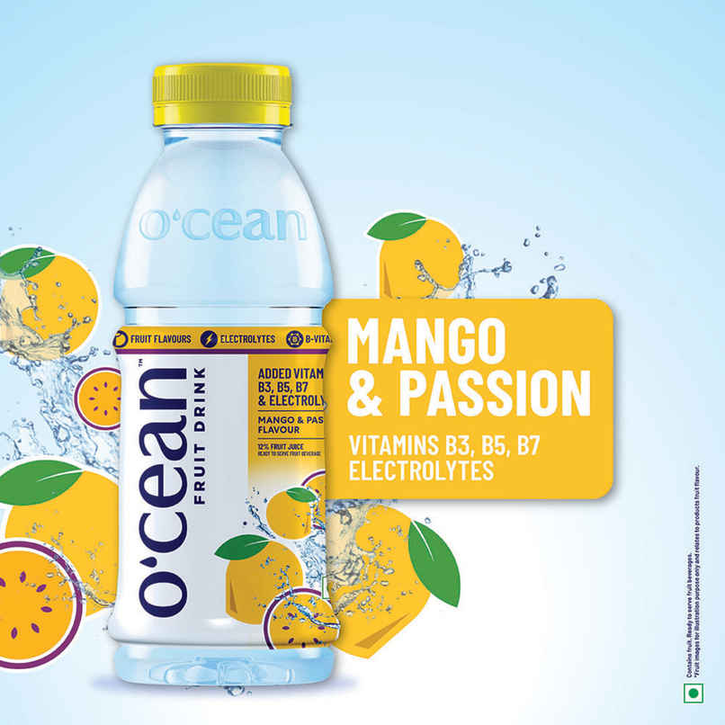 O'cean Fruit Water Mango & Passion Vitamin & Electrolyte Hydration