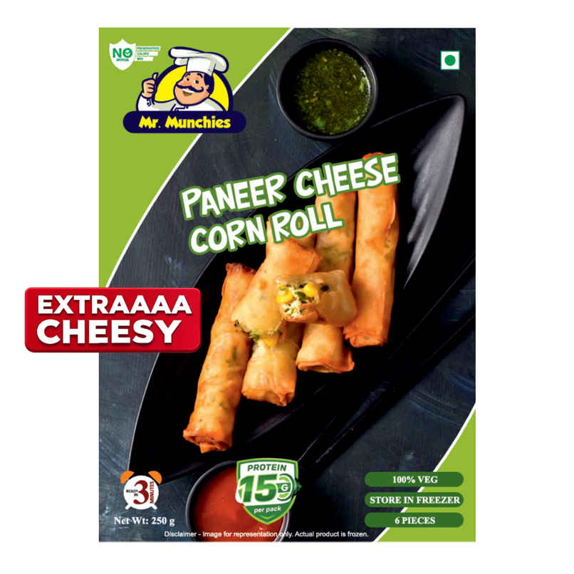 Mr. Munchies Paneer Cheese Corn Roll | Crunchy