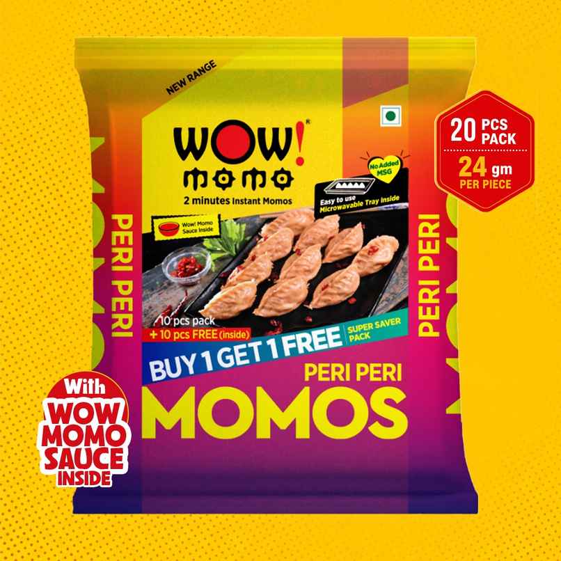 Wow! Veg Peri Peri Momo Buy 1 Get 1 Free | Crispy & Spicy