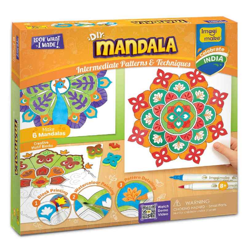 Imagimake DIY Mandala Art and Craft Kit Toys 6 Design Birthday Gifting for Kid Imagimake DIY Mandala Art and Craft Kit Toys 6 Design Birthday Gifting for Kid