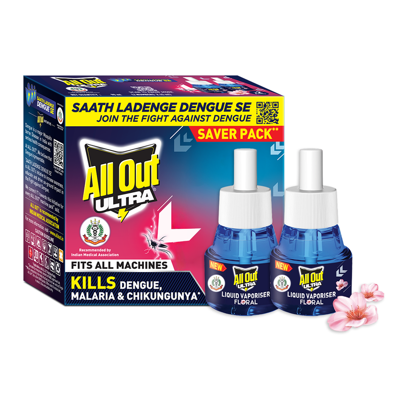 All Out Ultra Floral | 2 Refills | Mosquito Repellent