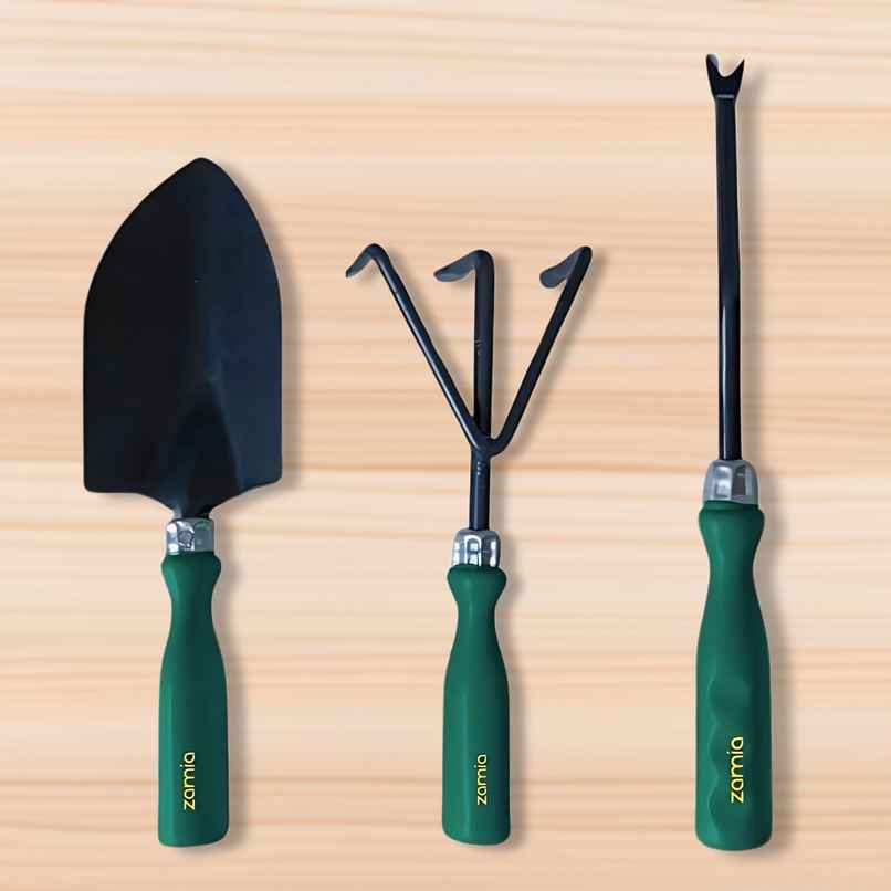 Zamia Garden Tool Set | Trowel, Cultivator & Weeder , Hand Tools | Pac of 3 | By Nurturing Green