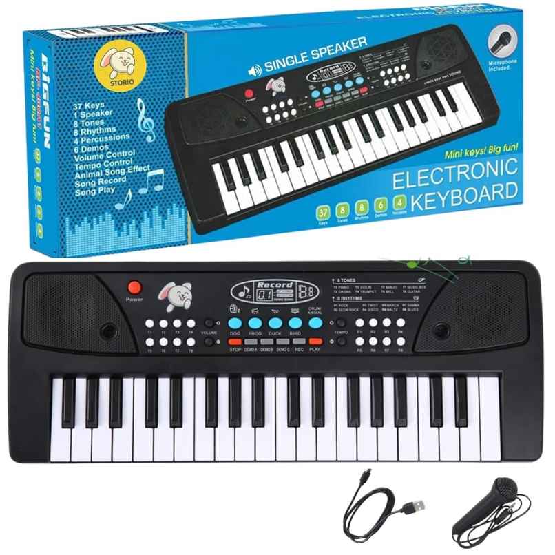 Storio 37 Keys Piano Keyboard for Kids | Musical Learning Toy