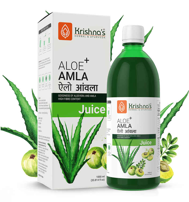 Krishna Herbal and Ayurveda Aloe Amla Mix Juice