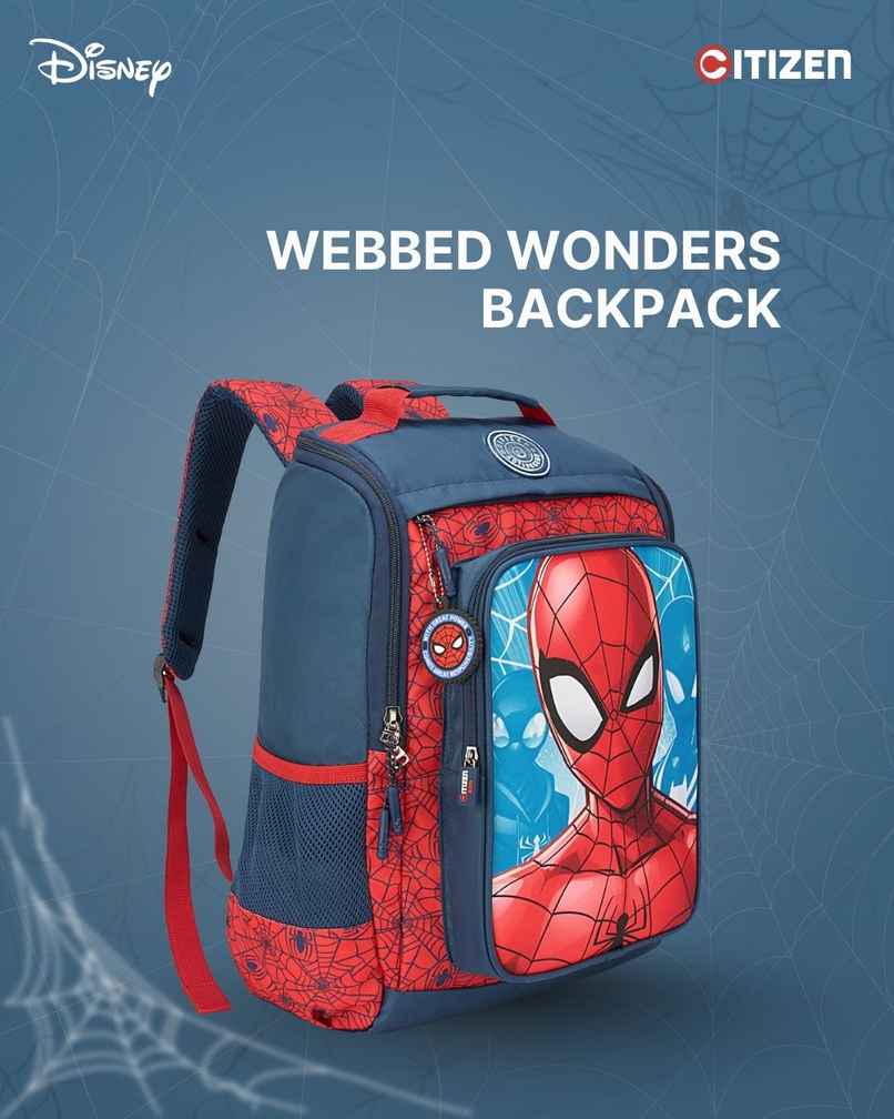 Webbed Wonders Backpack | 6-9 Years | 1st to 3rd Standard
