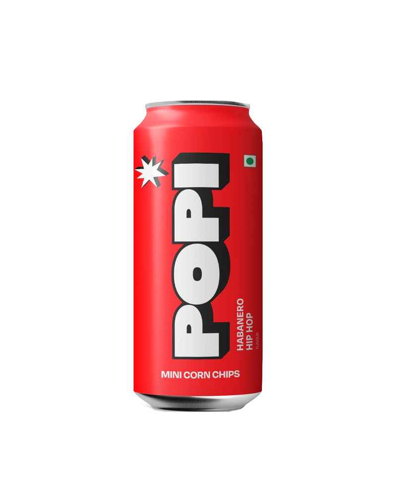 Popi Habanero Hip Hop Mini Corn Chips | Solo Can Popi Habanero Hip Hop Mini Corn Chips | Solo Can