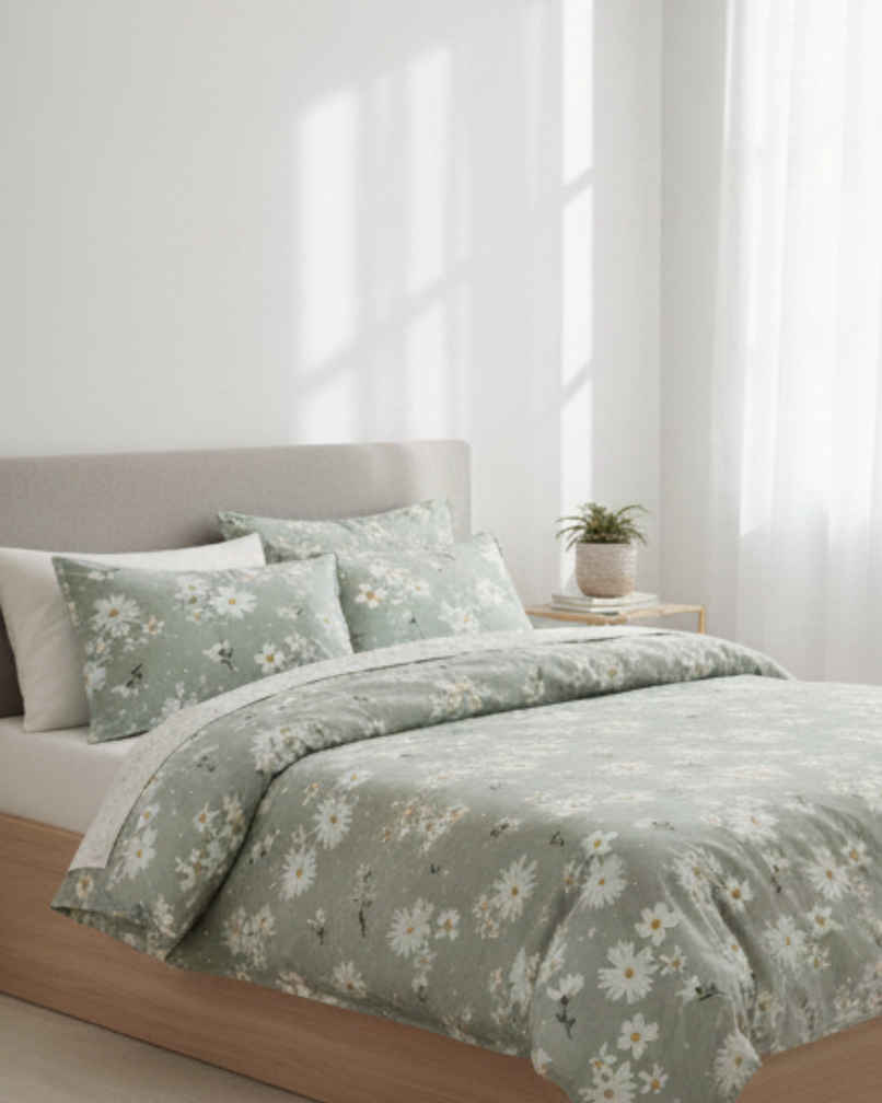 Status Printed Single comforter Sage Blossom Aura | 150 x 220 cm