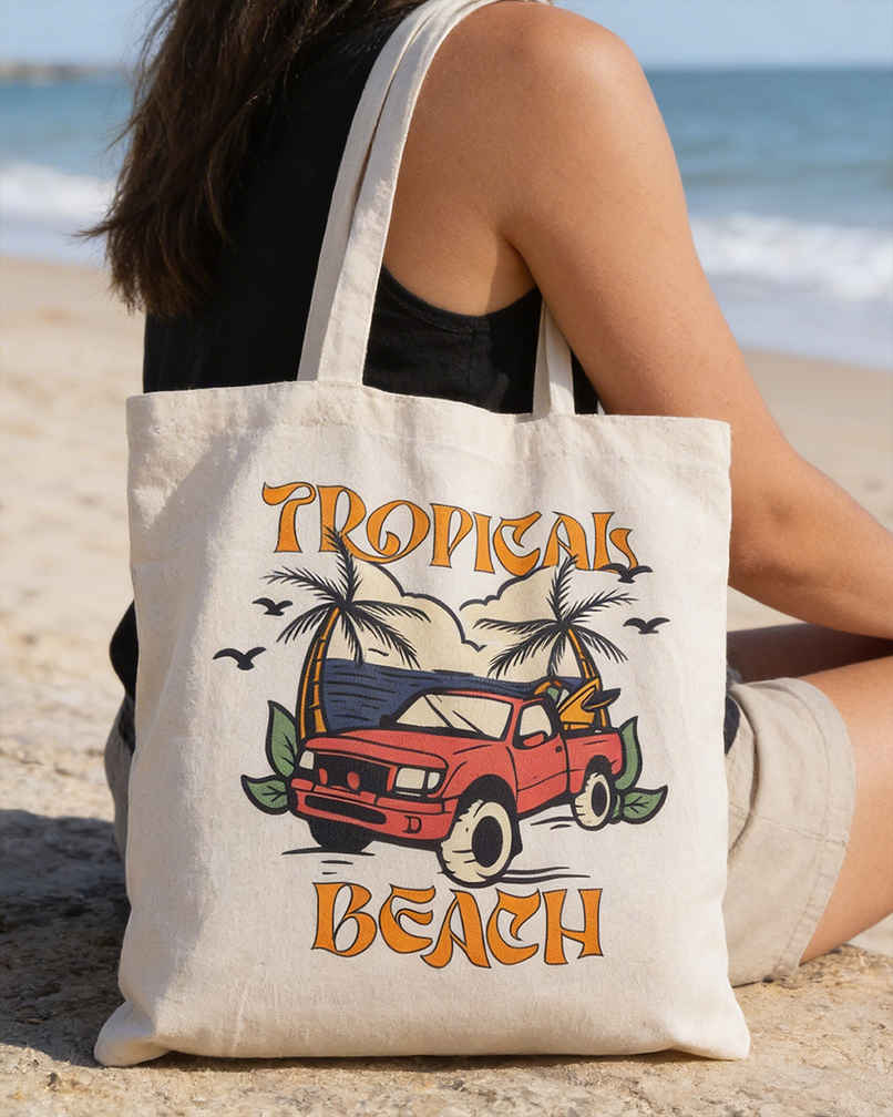 Tropicals Tote Bag | Mad Over Print Tropicals Tote Bag | Mad Over Print