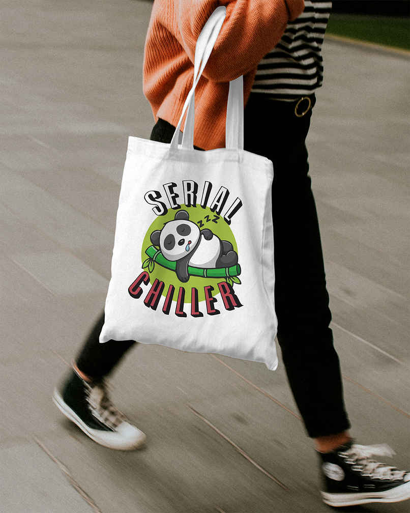 Serial Chiller Tote Bag | Mad Over Print Serial Chiller Tote Bag | Mad Over Print