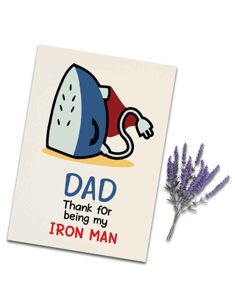 Iron Man Dad Card | Mad Over Prints