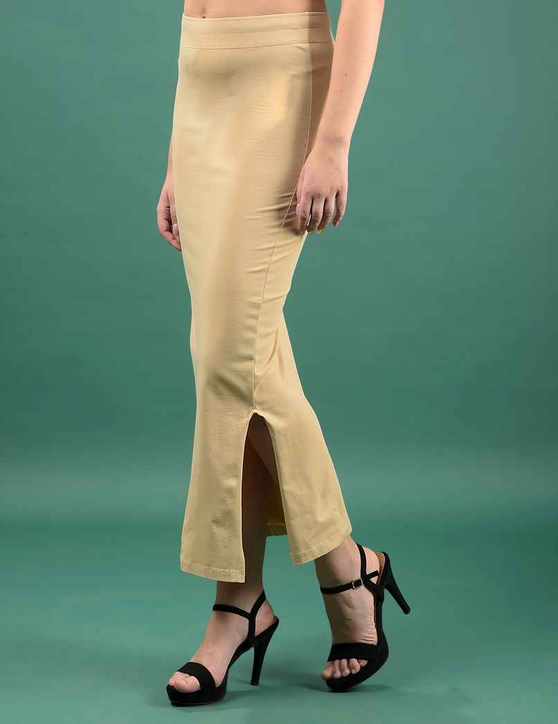 Dollar Missy Women's Cotton Four Way Stretchable Shapewear for Saree | Skin