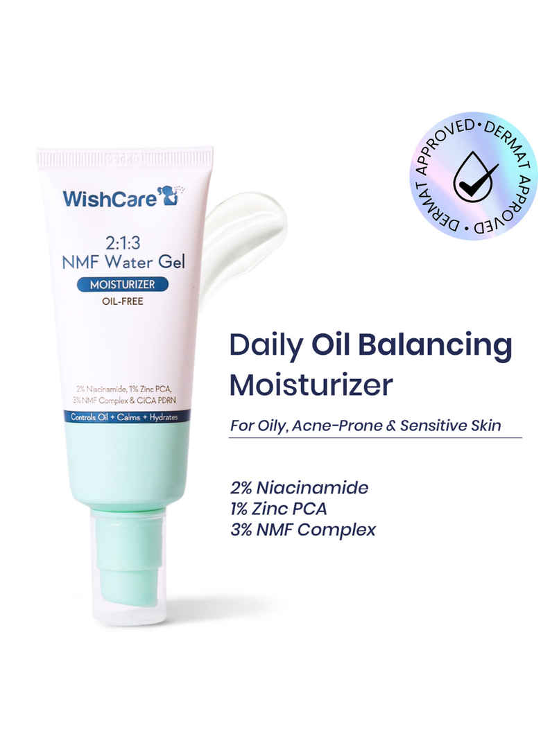 WishCare 2:1:3 NMF Water Gel Moisturizer | Face Moisturizer For Oily & Sensitive Skin