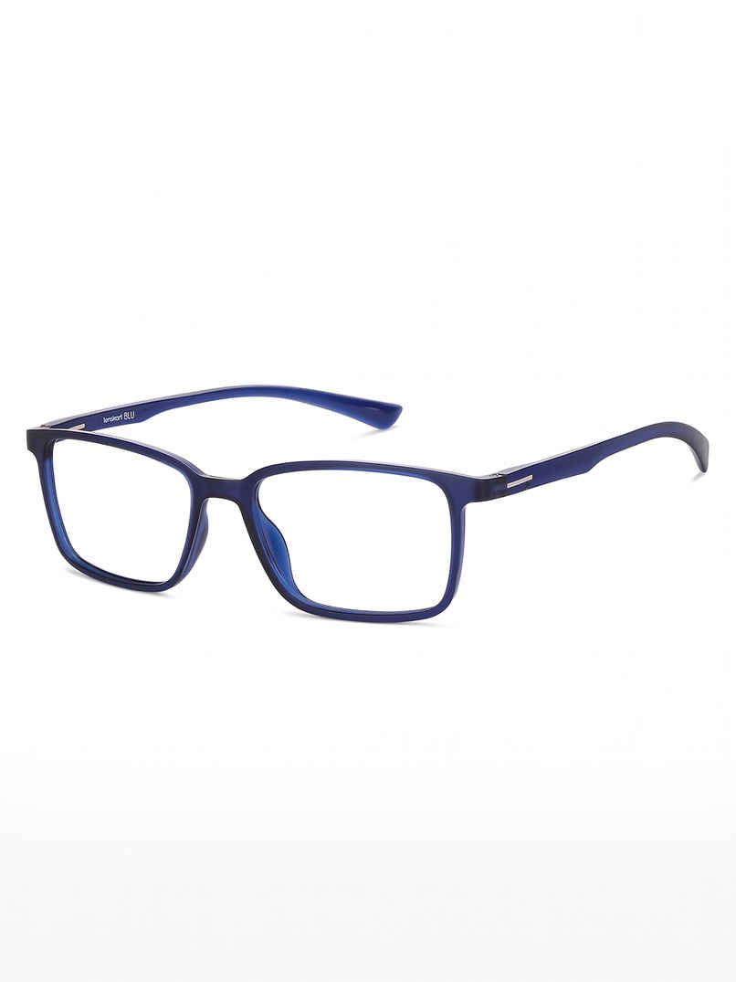 Lenskart Blu Unisex Block Print TR90 Computer Glasses | Blue - L Lenskart Blu Unisex Block Print TR90 Computer Glasses | Blue - L
